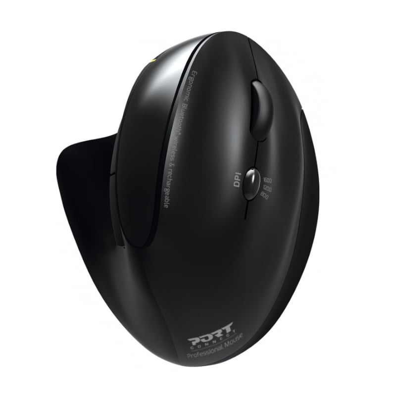 Port Connect Wireless Bluetooth Rechargeable Ergonomic Mouse