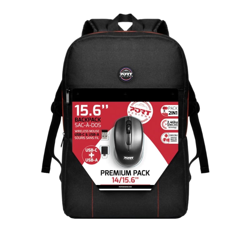 Port Designs PREMIUM BP-PAK 14/15.6″ Kombinasie