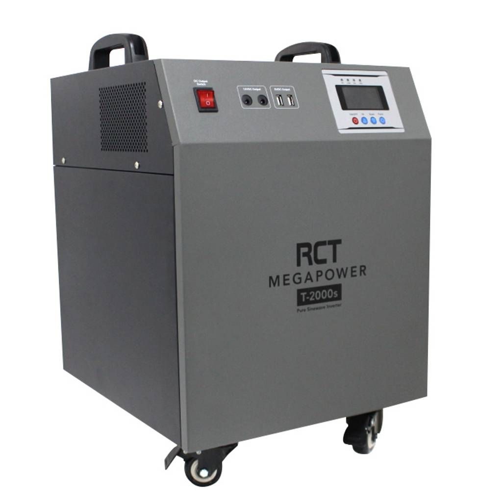 RCT Megapower 2KVA/2000W Omsetter Trollie Met 2 X 100AH Batterye
