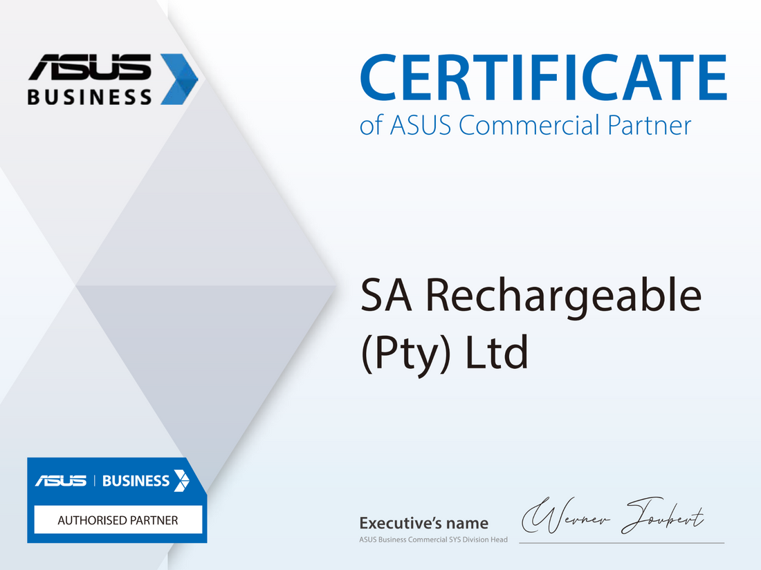 Rechargeables is now an ASUS Commercial Partner