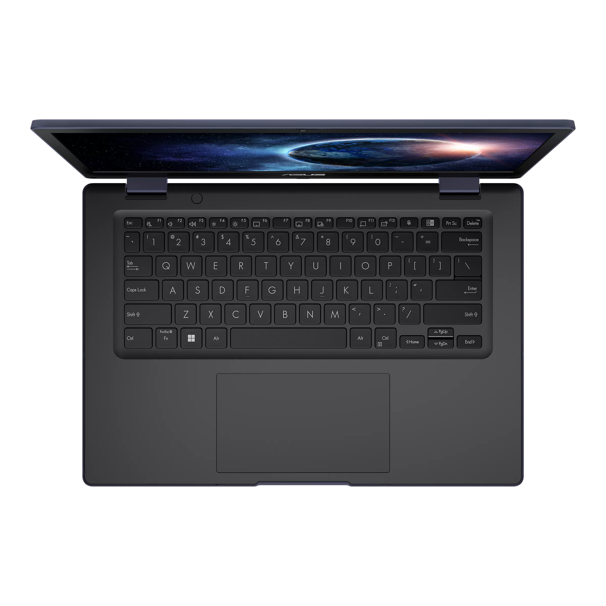 ASUS laptop top view