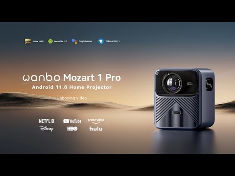 WANBO Mozart 1 Pro 1080P 900 Lumens Android 11 Smart Home Theatre Projector