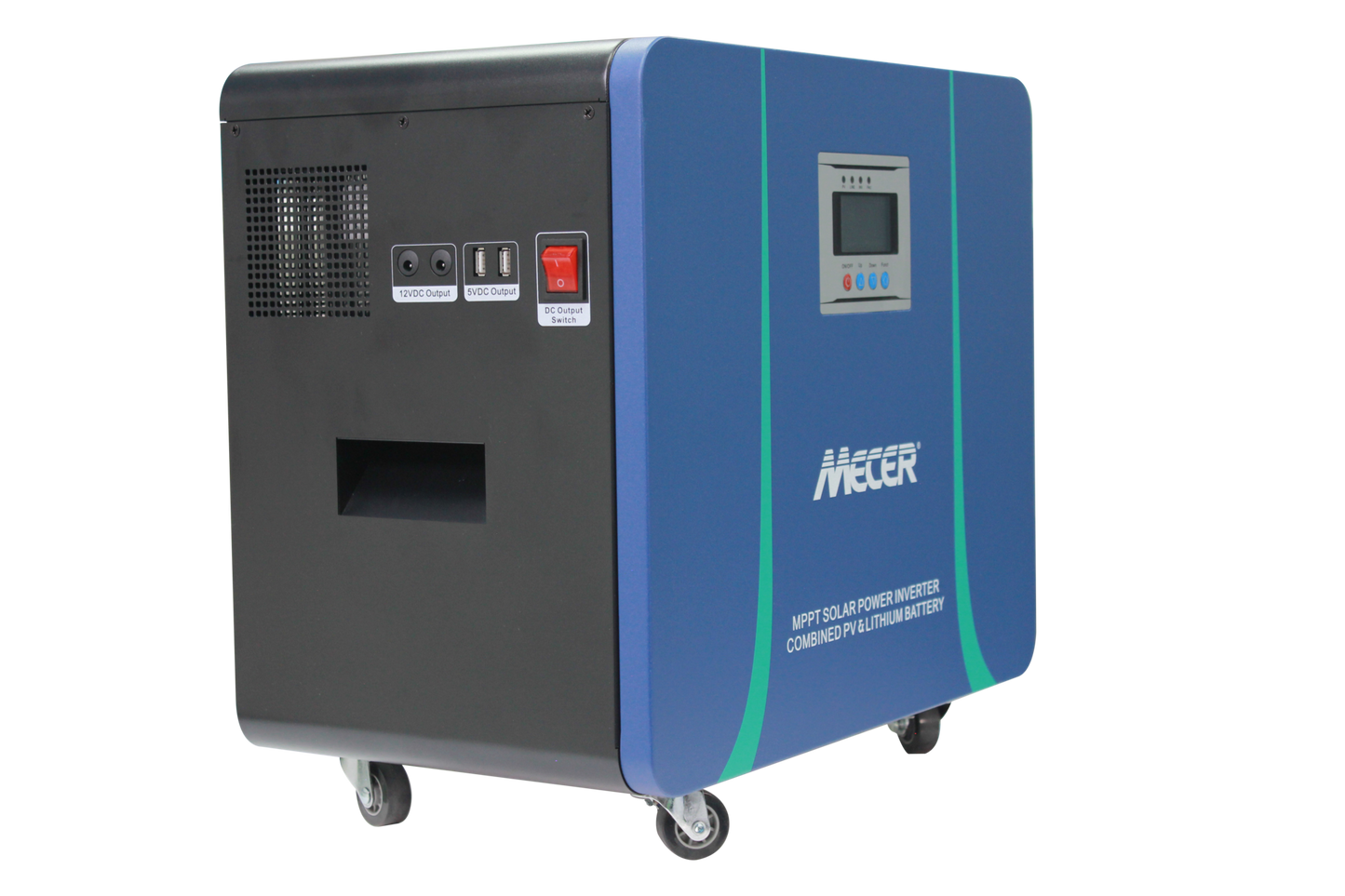 Mecer 2Kw 25.6V 100Ah Lithium Battery Trolley Inverter